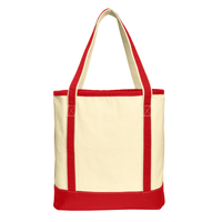 Bolsa de Mano Grande de Lona de Algodón Resistente de Color Sólido con Cierre Abierto, Bolsa de Viaje, para Visitas a la Biblioteca, Clases de Entrenamiento