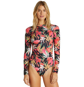 Maillot de bain une pièce unisexe anti-UV respirant à séchage rapide avec fermeture éclair dorsale, manches courtes et longues, service OEM - Product Image 3