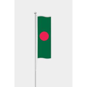 Drapeau extérieur personnalisé style fanion du Bangladesh, impression numérique sur satin, nylon, plastique, vinyle, soie, pour affichage automobile, aluminium - Product Image 1