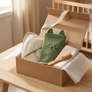 Manopla de Baño de Felpa Suave Ecológica con Diseño de Animal Divertido para Bebés y Niños Pequeños, Regalo para el Baño, Bordado Personalizado - Product Image 4