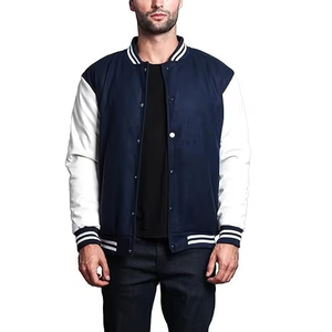 Manufacturer Men Embroidery Custom Baseball Letterman Jacket New Design High Quality Varsity Jackets - Product Image 4