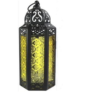 Lanterne porte-bougie suspendue en acier inoxydable gravée à la main, pour la maison, l'hôtel, le restaurant, lanterne en métal de haute qualité à bas prix - Product Image 2