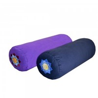Cojín redondo de alta calidad para asiento de masaje de espalda lavable con cascos de trigo sarraceno uso de terapia almohada de tela