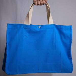 Sac fourre-tout personnalisé en coton 100 % écologique avec poignée longue, fermeture éclair et motif lettres – Grande taille réutilisable pour les courses et la plage - Product Image 1