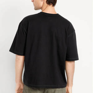 100% algodón 190g 200g camisetas para hombre liso teñido de gran tamaño camisetas de manga corta en blanco hombre Camiseta ecológica camisetas para hombre - Product Image 2