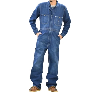 Overol de Mezclilla para Hombre, Ropa de Trabajo Resistente, Mono de Manga Larga, Duradero, con Bolsillos Funcionales, Ajuste Holgado, Seguridad Industrial - Product Image 1