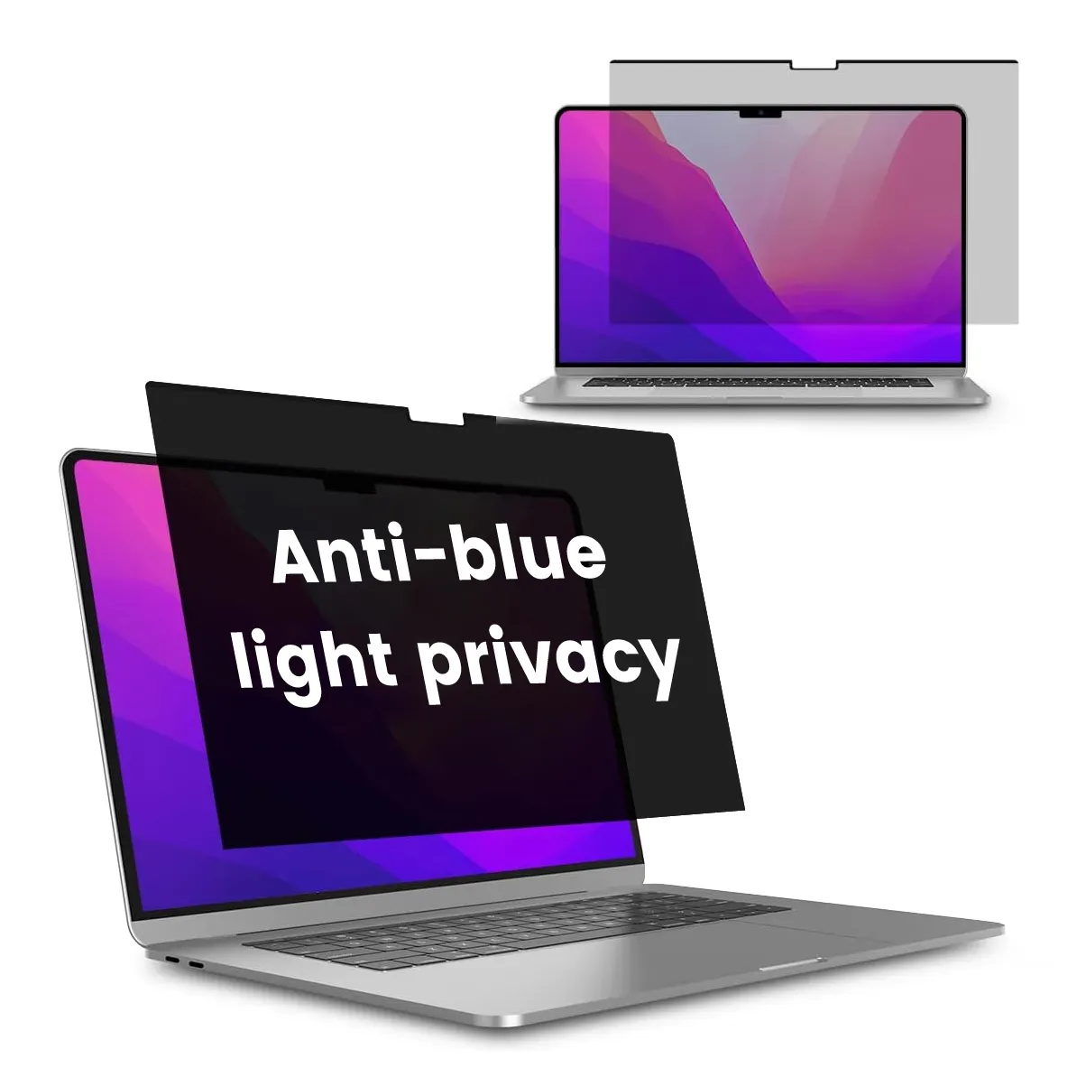 ใบรับรอง EZ-GLAZ TUV Macbook ป้องกันแสงสีฟ้าตัวป้องกันหน้าจอความเป็นส่วนตัวแล็ปท็อปป้องกันแสงสะท้อน
