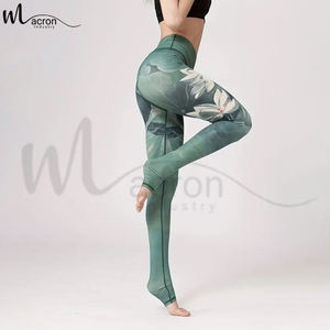 Leggings Deportivos de Malla Elástica Suave con Estampado por Sublimación, Servicio OEM ODM de Primera Calidad, Precio al por Mayor - Product Image 4