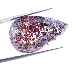 Amatista Rutilo Super Seven Cabochons Natural Lepidocrocita Pera Corte Piedras preciosas Piedras facetadas Colección de piedras preciosas sueltas - Product Image 5