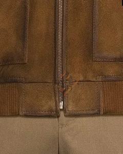 แจ็คเก็ตหนังกลับผู้ชาย พิมพ์โลโก้ตามสั่ง บรรจุภัณฑ์แบบกำหนดเอง สวมใส่เท่ห์ ดูดีมีสไตล์ - Product Image 2