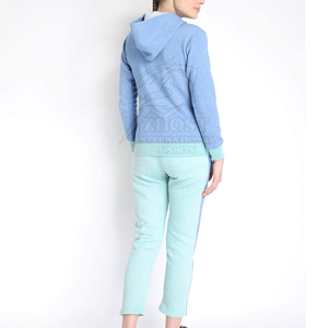 Conjunto Deportivo con Capucha para Mujer, Pantalones Jogger con Cordón, 100% Algodón, Ropa Deportiva Informal, Forro Polar, Logotipo Personalizado - Product Image 2