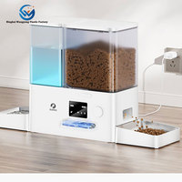 Usine nouveau Desgin Intelligent 2-en-1 intégré mangeoire à eau et à grains pour animaux de compagnie WiFi automatique tout-en-un distributeur de mangeoire pour chat chronométré