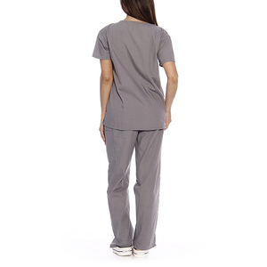 Conjuntos de uniformes de enfermería transpirables elásticos para mujer al por mayor personalizados, uniformes de enfermería para Hospital, conjuntos de uniformes tejidos - Product Image 2