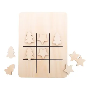 Jeu de Tic-Tac-Toe en Bois Écologique TixTax – Nouveauté pour Fêtes et Articles Promotionnels - Product Image 4