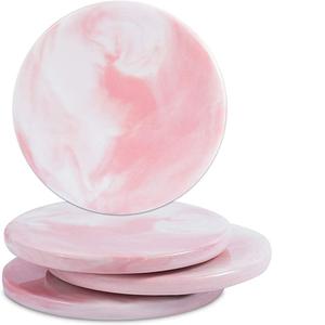 New Arrival MS INC <b>Marble</b> With Wood <b>Coaster</b> Set of 4 Pcs for Kitchen Tea Coffee Cup Table Top Decorative <b>Marble</b> <b>Coaster</b> - Product Image 3