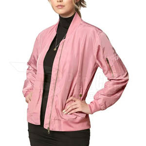 Chaqueta bomber de mujer de producto propio de diseño de servicio OEM chaqueta bomber de mujer de moda de alta calidad - Product Image 1