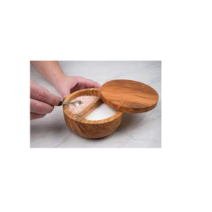 Cuencos de sal de madera en tamaños variados para decoración del hogar y adecuados para tiendas de hogar y artesanía natural - Product Image 6