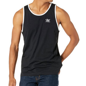 Wholesale Price Solid Color Men's Casual <b>Knitted</b> <b>Tank</b> <b>Top</b> 100% Cotton Breathable Customized OEM Service Sports Wear - Product Image 4