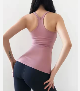 Camiseta sin mangas básica de gimnasio para mujer de Bangladesh, camiseta sin mangas básica personalizada, camiseta de entrenamiento transpirable con cuello cuadrado, Color sólido - Product Image 2