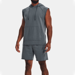 Sudaderas con capucha de gimnasio sin mangas para hombre personalizadas 2025, ropa de Fitness de invierno con impresión Digital, ropa de entrenamiento personalizada - Product Image 4