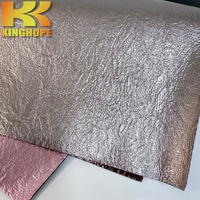 Tissu en cuir PU gaufré, doux et imperméable pour sacs à main, bagages, canapés, chaussures KINGHOPE
