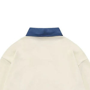 เสื้อสเวตเตอร์คอตตอนเป็นมิตรต่อสิ่งแวดล้อมสำหรับผู้ชายเสื้อสเวตเชิ้ตลำลองทรงหลวมมีฮู้ดปักโลโก้ - Product Image 6