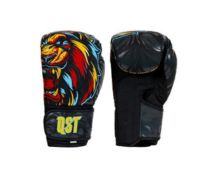 ถุงมือชกมวยหนัง PU สำหรับมวยไทยถุงมือชกมวยดีไซน์ออกแบบโลโก้ได้ตามต้องการ - Product Image 3