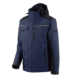 Chaqueta Softshell de Corte Contemporáneo para Hombre, con Capucha, Resistente al Viento, Repelente al Agua, Urbana, para Exteriores, Chaquetas Softshell Hechas a Medida - Product Image 2