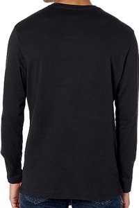 เสื้อยืดแขนยาวเข้ารูปสำหรับผู้ชายเสื้อยืดลำลองและอเนกประสงค์ทรงสลิมฟิตแขนยาวทำจากผ้าฝ้ายใส่สบาย - Product Image 5