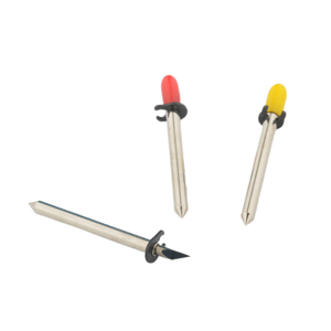 Lame de traceur à tête large et allongée avec anneau de blocage, longueur de coupe 24,5 mm, pour traceurs oscillants AOKE IECHO JWEI RUIZHOU EMMA, diamètre 2 mm - Product Image 6