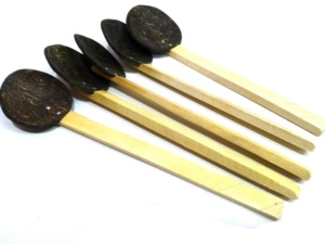 ช้อนเปลือกมะพร้าวซีลอน D&P สีดำและสีน้ำตาล อายุการเก็บรักษา 4 ปี - Product Image 3