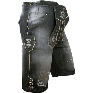 Pantalon bavarois traditionnel pour hommes Short en cuir Oktoberfest - Product Image 4
