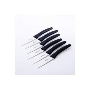 Ensemble de couteaux à fruits Pirge Deluxe en acier inoxydable, 6 pièces, 9 cm, série noire - Product Image 2