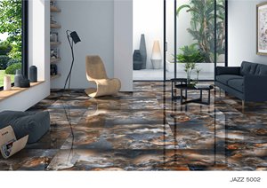 Luxe poli émaillé 600X1200mm gris salon salle de bain brillant carrelage de sol en porcelaine gratiné de pierre intérieur carreaux de mur en céramique - Product Image 4