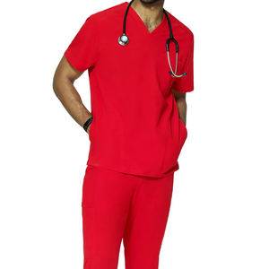 Exfoliante médico de Enfermería de alta calidad para hombres, precio al por mayor, traje médico de enfermería, precio barato, uniformes de Enfermería de algodón puro transpirables - Product Image 1