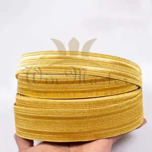 Oro 7-15 MM nastro di treccia di lingotti registrabili fanteria su pantaloni con polsino pilota fascia per berretto uniforme spalline in pizzo intrecciato