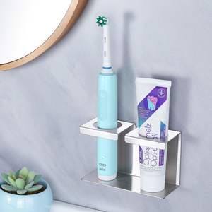 Porte-brosse à dents en métal élégant pour la salle de bain, améliorant l'attrait décoratif et l'organisation propre - Product Image 4