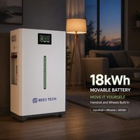 Batterie solaire au lithium certifiée CE 18 kWh 51,2 V pour système solaire hors réseau, 32 kWh 400 Ah également disponible, stock UE BEES TECH