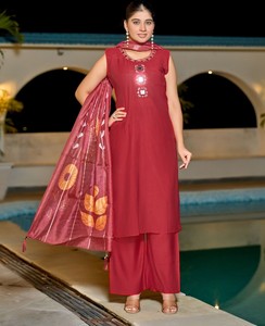 Conjunto Kurti Vetican Palazzo Hecho a Mano con Dupatta Digital para Oficina, Fiesta, Recepción de Boda y Eventos Tradicionales - Product Image 3