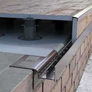 Renoplast ®   Perfil de aluminio para aleros W20, construcción de terrazas y balcones, suelos ventilados, sistemas de drenaje - Product Image 2