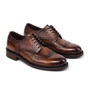 Zapatos Elegantes de Cuero Genuino con Cordones para Hombre, Antideslizantes y Transpirables para Ocasiones Formales y Reuniones de Negocios - Product Image 3