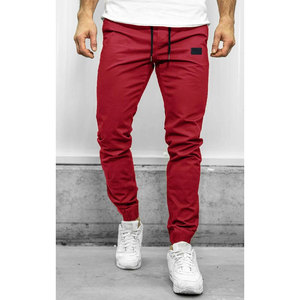 Pantalon de jogging décontracté de haute qualité en coton polaire pour hommes Pantalon de survêtement avec logo personnalisé et décor de rue dernier cri pantalon de survêtement empilé - Product Image 1