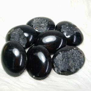 Venta al por mayor Natural Agnimanitite Palma piedra piedras preciosas artesanías de alta calidad cristal para curar pulido 45x35x15mm - Product Image 2