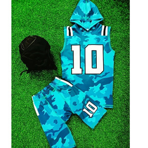 Camiseta de fútbol americano Diseña tu propio equipo deporte camiseta de fútbol hombres sublimación personalizada 7V7 uniformes de fútbol - Product Image 2