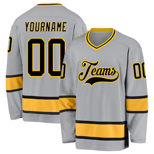 เสื้อเจอร์ซีย์เล่นฮ็อกกี้น้ำแข็งแบบระเหิดเสื้อเจอร์ซี่พิมพ์โลโก้ได้สองด้านสำหรับเยาวชน - Product Image 4