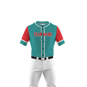 Nouveauté Uniformes de baseball respirants de haute qualité Service OEM Ensembles à manches courtes Disponible en gros avec service OEM - Product Image 4