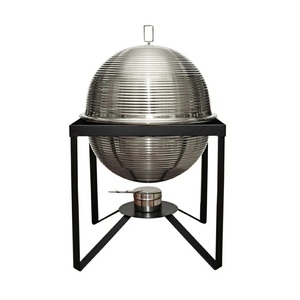 Fournitures de luxe pour restaurants et hôtels Réchaud à nourriture Buffet Serveur Chauffe-plat en acier inoxydable Finition plaquée or - Product Image 6