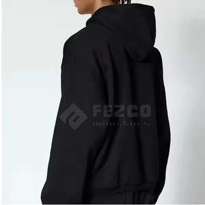 Survêtements à capuche d'hiver de coupe régulière pour hommes avec des motifs et des couleurs personnalisables 100% coton à séchage rapide et respirant - Product Image 2