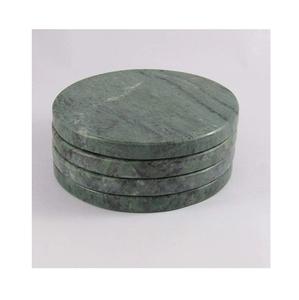 Handmade Marble Tea <b>Coaster</b> <b>Set</b> with Metal Holder New Design Table Top Mats & Pads Direct From Manufacturer - Product Image 2