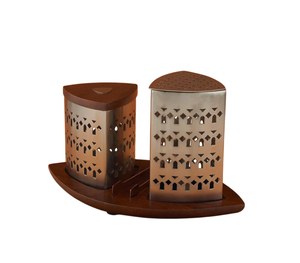 Nouveau porte-encens arabe de conception du Moyen-Orient Bakhoor brûleur support de brûleur d'encens en métal pour la décoration de parfum aromatique à la maison - Product Image 5